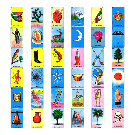 Loteria Bingo Card
