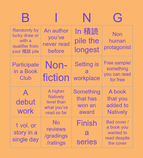 2024 Natively Bingo Card