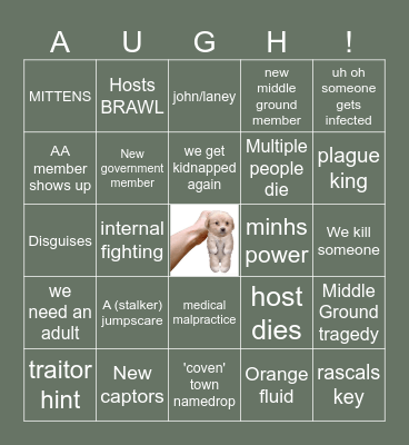 ANIMUS BINGO 2 Bingo Card