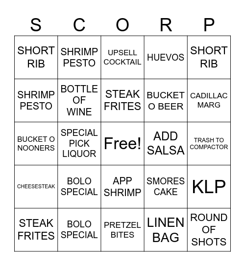 MARRIED TO A SCORPIO SUPPORT DAY Bingo Card