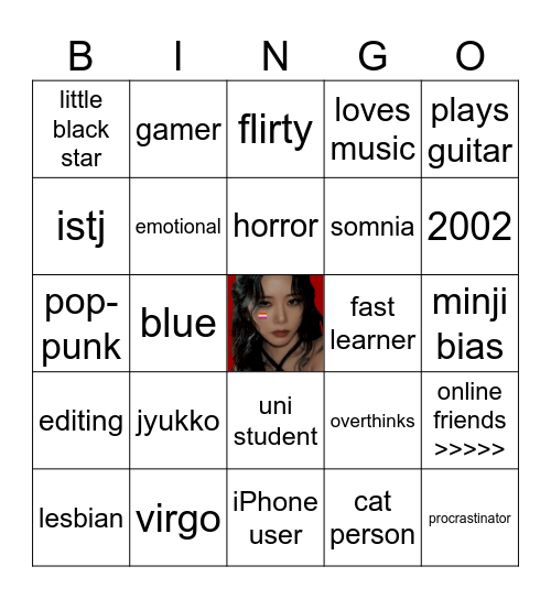 ZOE’S Bingo Card