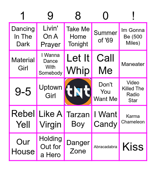 1980s Mingo Bingo Card