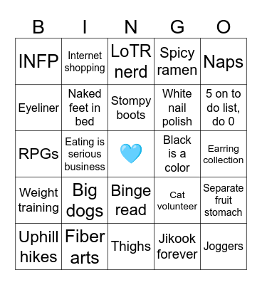 LilSpicyPepper Bingo Card