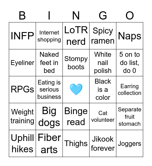 LilSpicyPepper Bingo Card