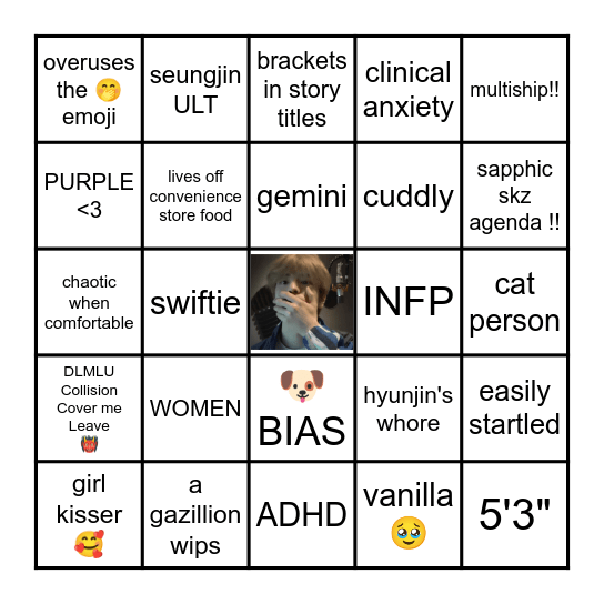 darla Bingo Card