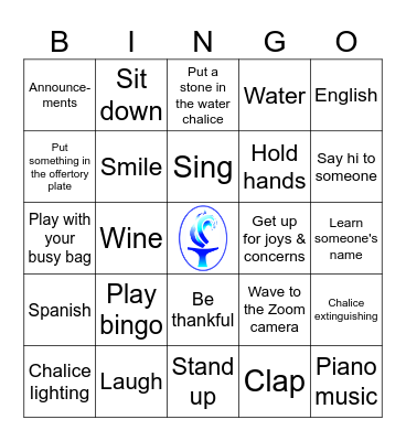 What Will You Bring to the Feast? Bingo Card