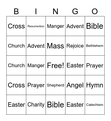 Thanksgiving Bingo Card