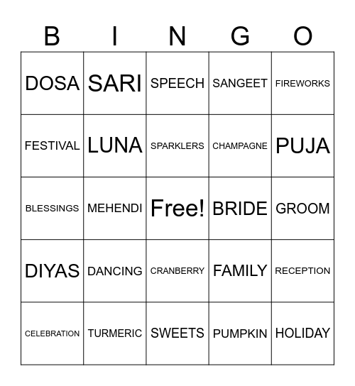 BINGO Card