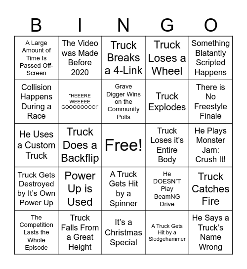 Mace Mace TV Bingo! Bingo Card