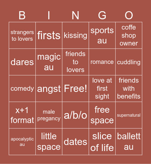 Seungbin Bingo Card