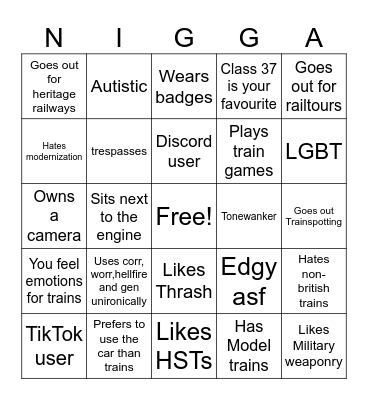 Coomer Veg bingo Card