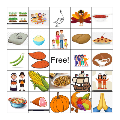 Thanksgiving Bingo Card