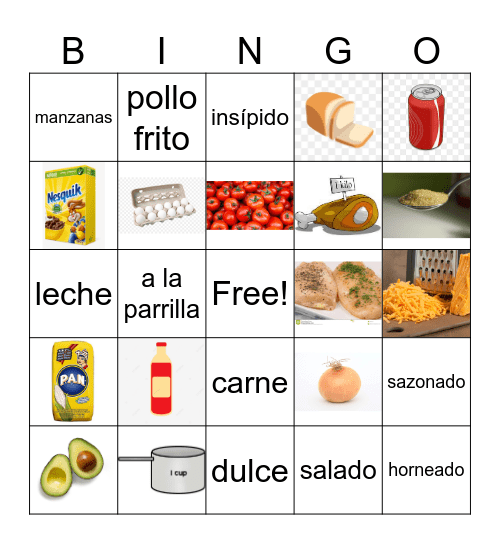 Unidad 3 Bingo Card