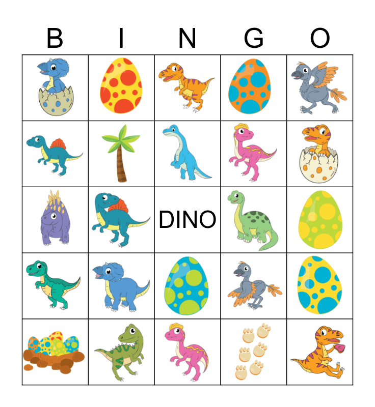 DINO BINGO Card