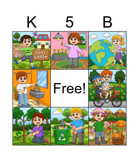 Earth Bingo Card