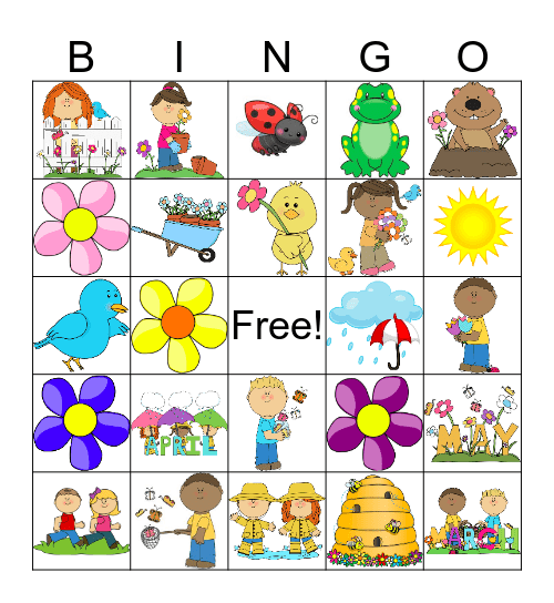 Spring Bingo Card