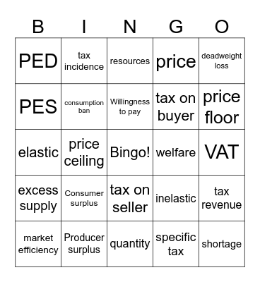 UBE Bingo! Bingo Card