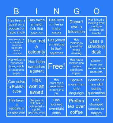 AllHere Thanksgiving AllHands Bingo Card