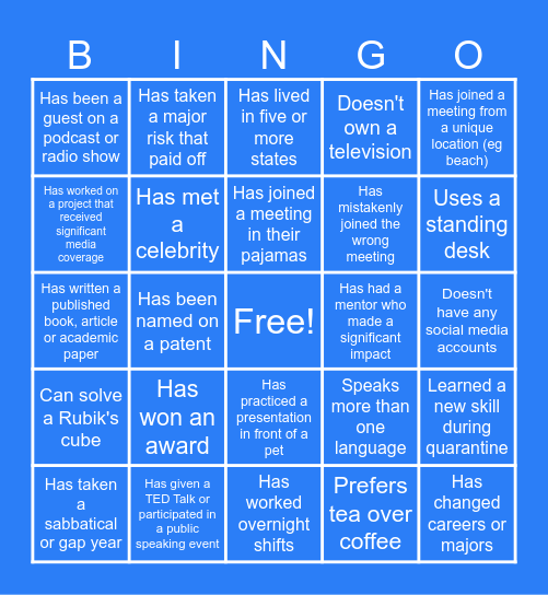 AllHere Thanksgiving AllHands Bingo Card