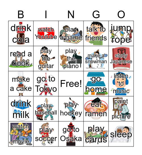 Do you want to? Bingo Card