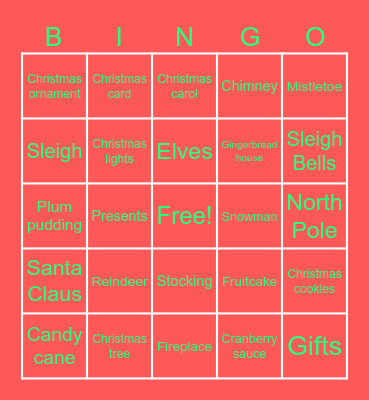 It's looking a lot like Christmas! Bingo Card