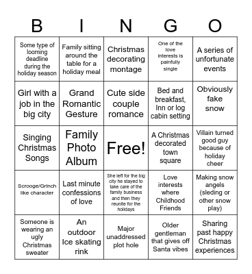 Hallmark Bingo PT 2 Bingo Card