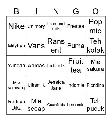 BINGO RION Bingo Card