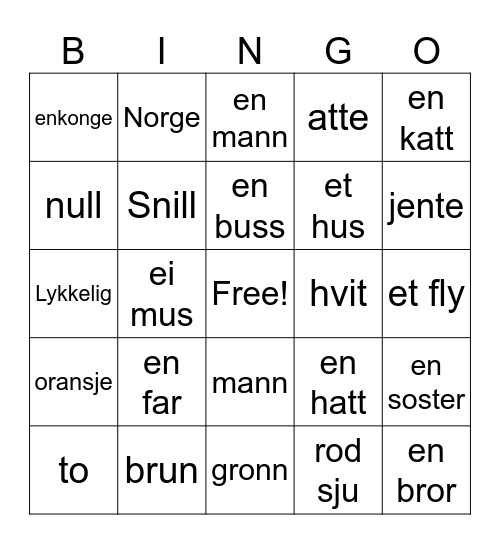 Bingo Card