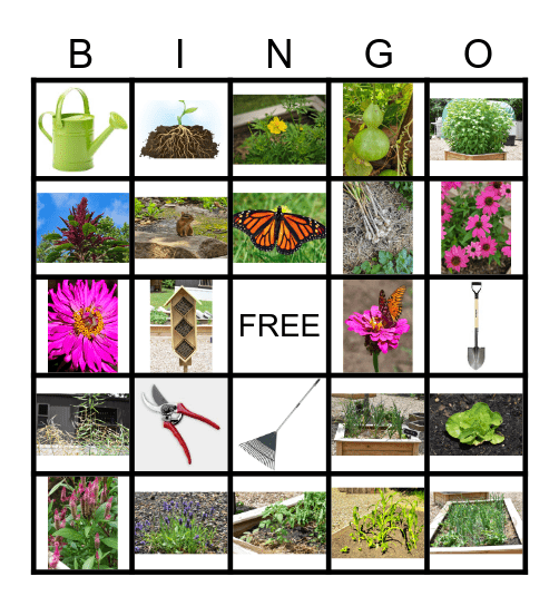 LW Garden Bingo Card