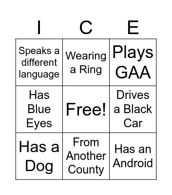Get to Know Bingo Card