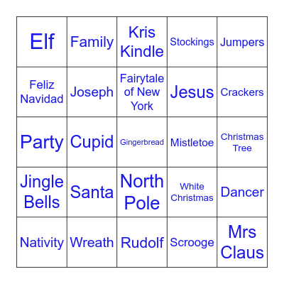 HR Xmas Bingo - part 1 Bingo Card