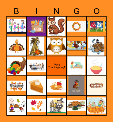 Ingram Micro Thanksgiving Bingo Card