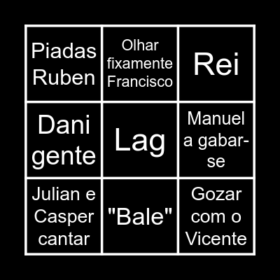 Bing'unas Bingo Card