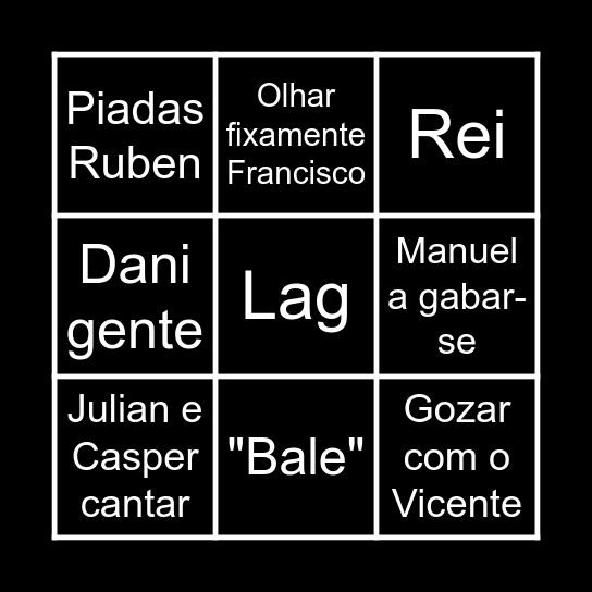 Bing'unas Bingo Card