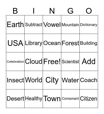 Bingo Card