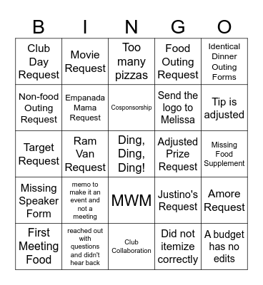 SABC Bingo Card