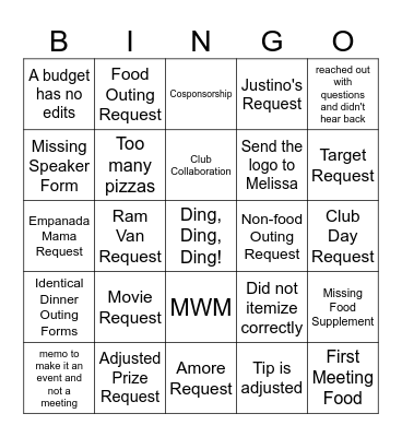 SABC Bingo Card