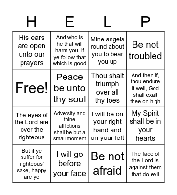 God is with us Bingo Card