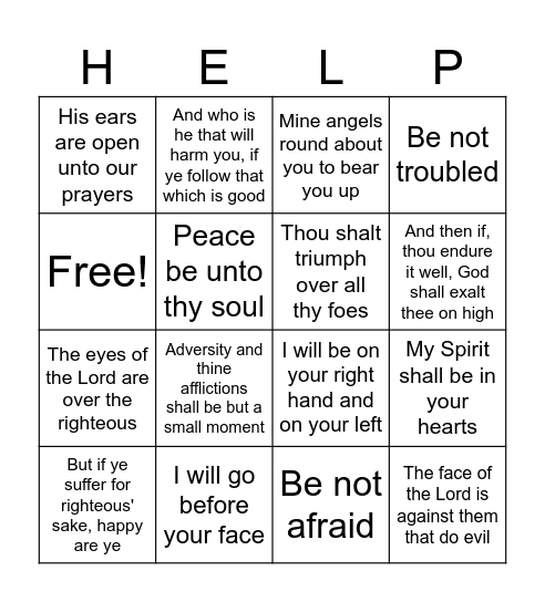 God is with us Bingo Card