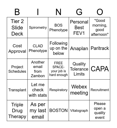 BOSTON Bingo 2023 Bingo Card