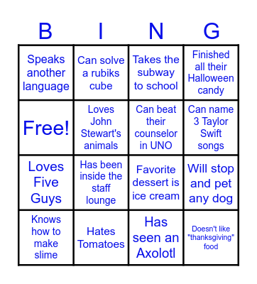 PHOTON PHUN Bingo Card
