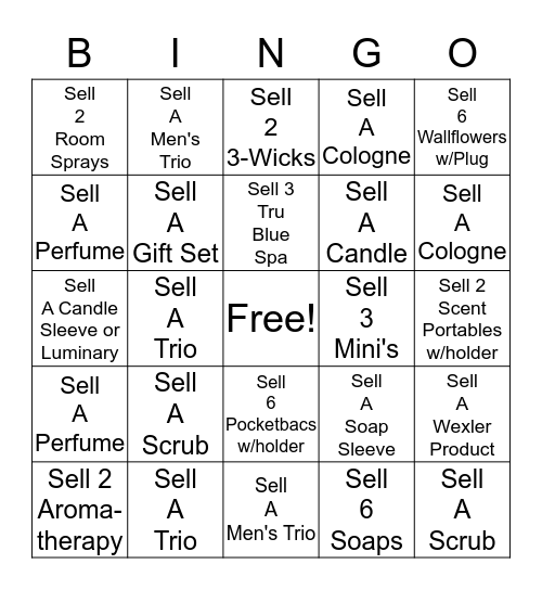 Build-A-Bag Bingo!! Bingo Card