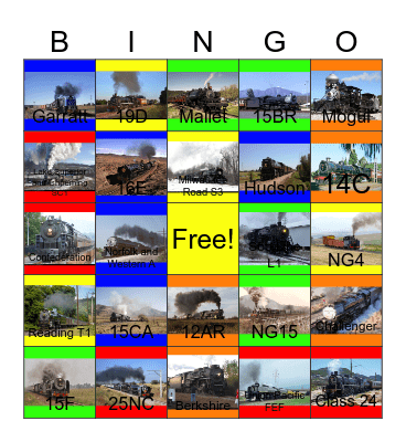 How Do Steam Locomotives Work Bingo Card