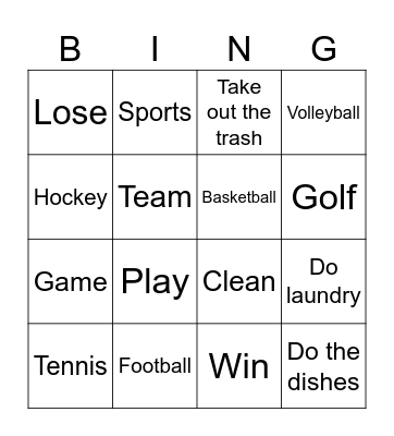 11/20 pt2 Bing Bingo Card