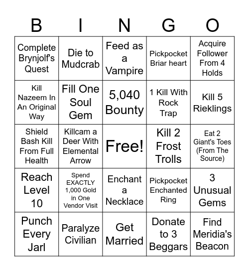 Ultimate Bingo Randomizer Exterior Death Challenge Impossible!!??!!?! Bingo Card