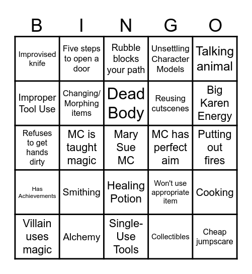 HOG BINGO Card