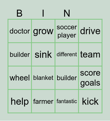 AT WORK Bingo Card