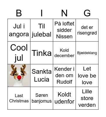 Julebingo 2023 Bingo Card