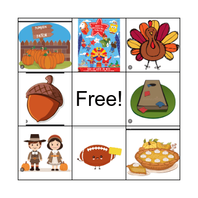 Thanksgiving Bingo Card