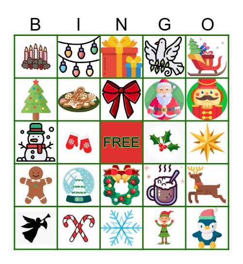 Holiday Bingo Card